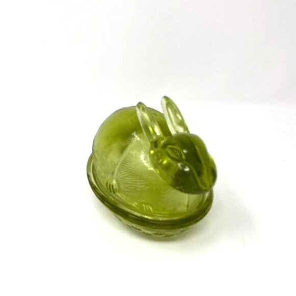 Target Colored Glass Figural Bunny Treats Candy Dish Easter Pink Clear Green - Picture 10 of 16